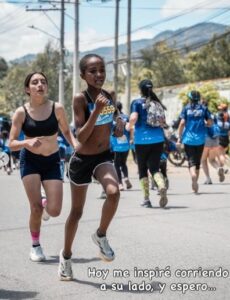 Alana Rotich Tovar la joven coguana que corrió junto a Erick Sang