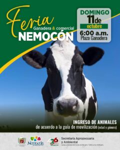 Feria Ganadera y Comercial se realizará este domingo en Nemocón